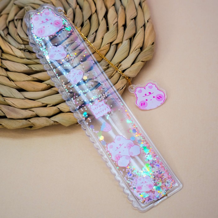 Линейка закладка "Hare strawberry", mix 