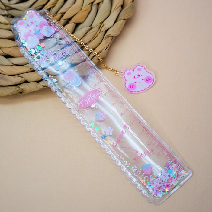 Линейка закладка "Hare strawberry", mix 