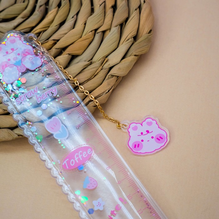 Линейка закладка "Hare strawberry", mix 