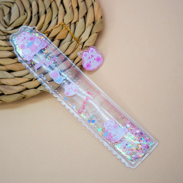 Линейка закладка "Hare strawberry", mix 