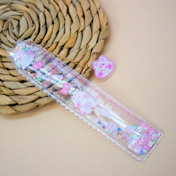 Линейка закладка "Hare strawberry", mix 