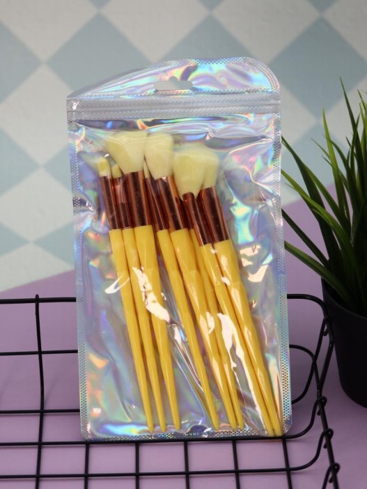 Набор кистей для макияжа &quot;Prism Beauty&quot;, 8 кистей, yellow 