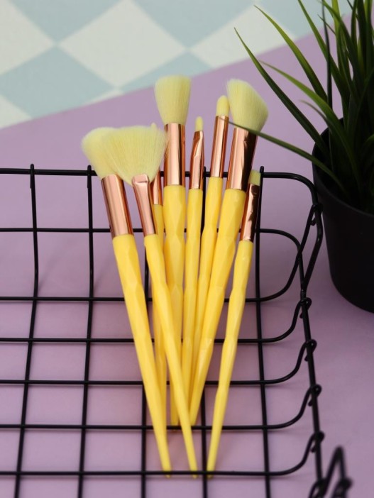 Набор кистей для макияжа &quot;Prism Beauty&quot;, 8 кистей, yellow 