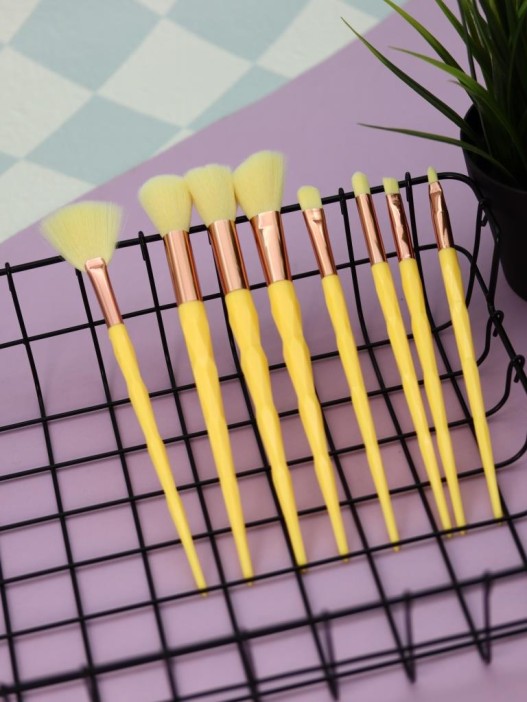 Набор кистей для макияжа &quot;Prism Beauty&quot;, 8 кистей, yellow 