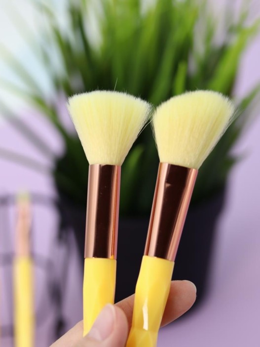 Набор кистей для макияжа &quot;Prism Beauty&quot;, 8 кистей, yellow 