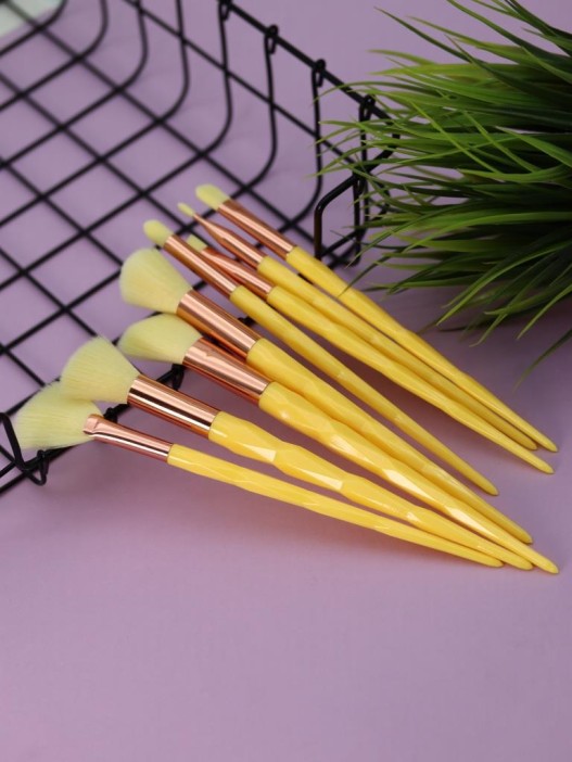 Набор кистей для макияжа &quot;Prism Beauty&quot;, 8 кистей, yellow 