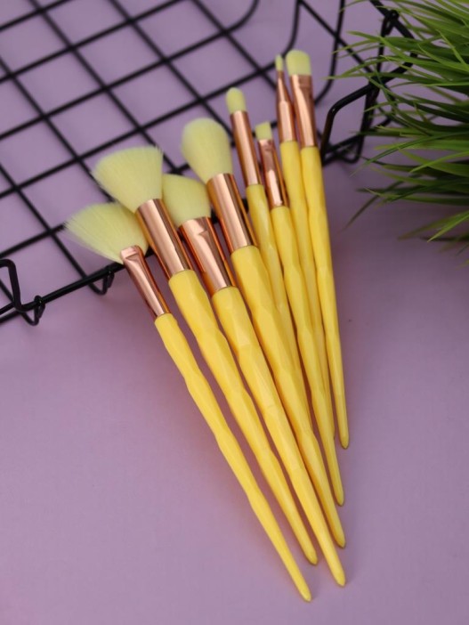 Набор кистей для макияжа &quot;Prism Beauty&quot;, 8 кистей, yellow 