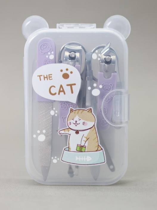Маникюрный набор &quot;The cat&quot;, purple 