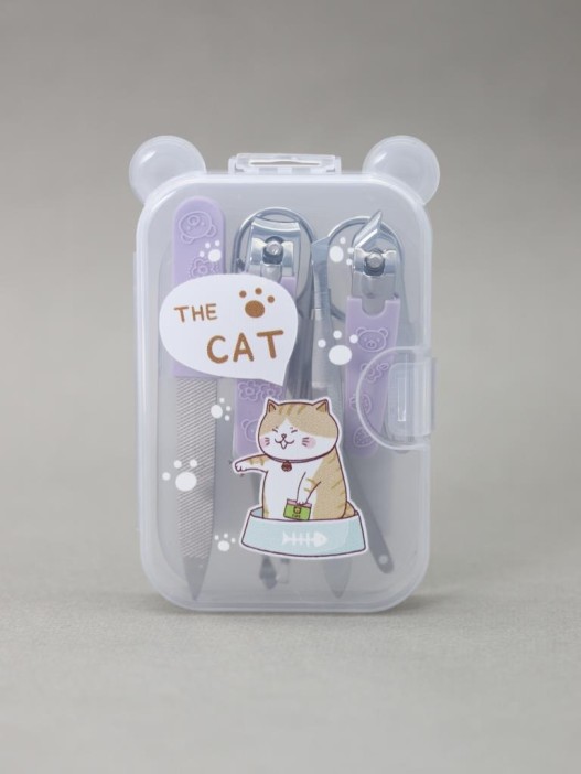 Маникюрный набор &quot;The cat&quot;, purple 