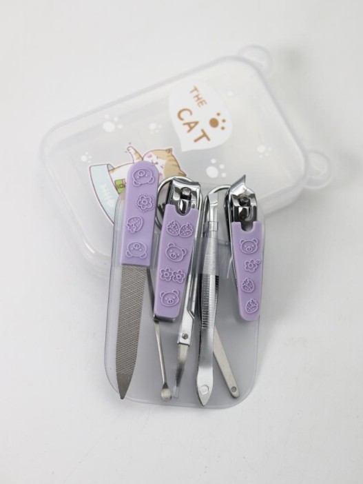 Маникюрный набор &quot;The cat&quot;, purple 