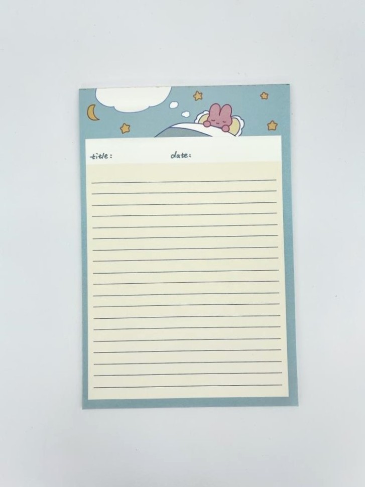Блок для заметок "Спящий зайчик", 30 л 14*21 см
