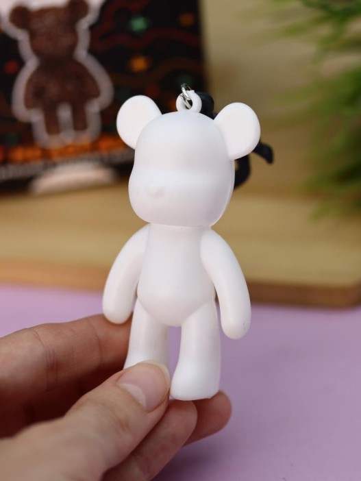 Алмазная мозаика на брелоке Draw Me! «Bronze bear», (4.5*3.5*8 см) 