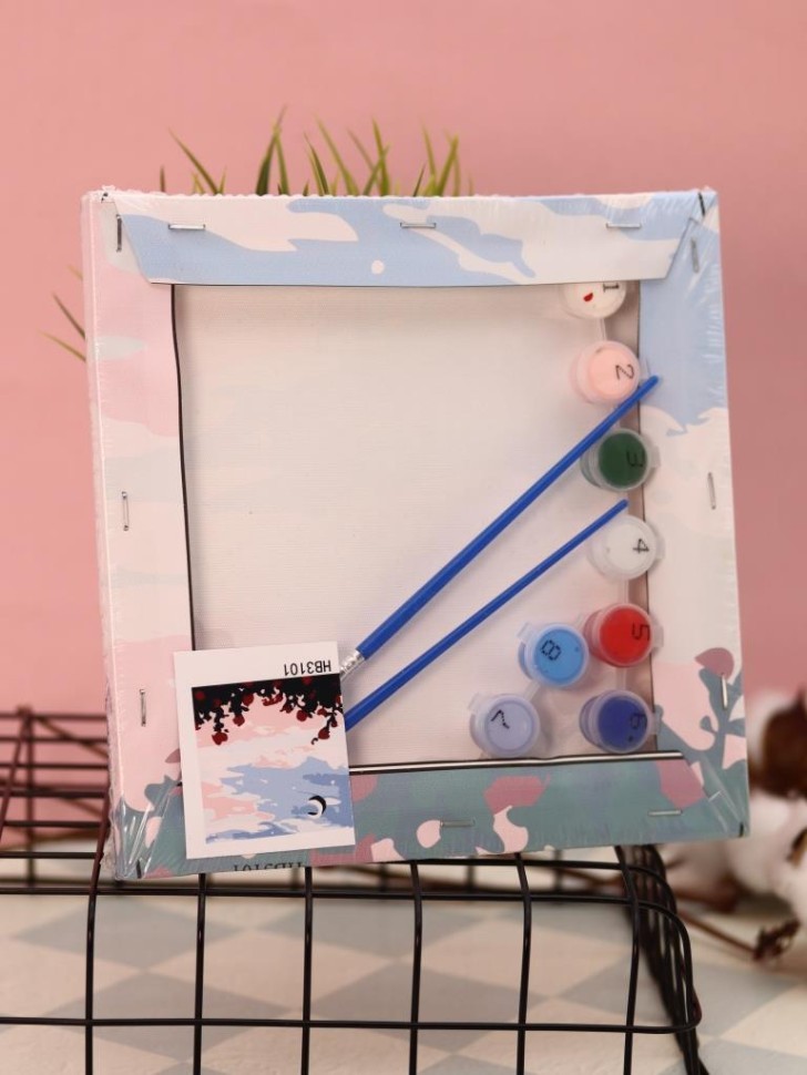 Картина по номерам на подрамнике Draw Me! "Пейзаж", (20*20 см)