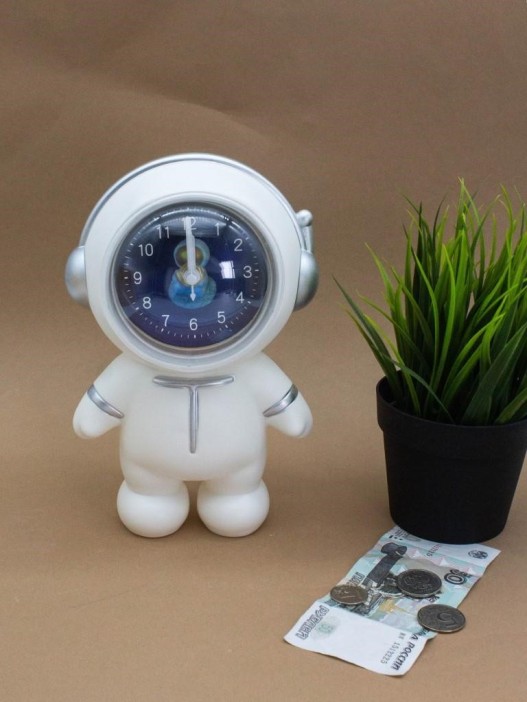 Копилка - часы "Astronaut", white 
