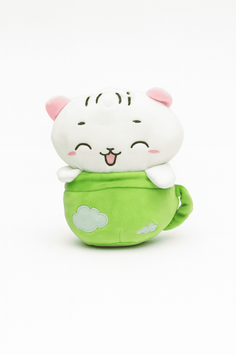 Мягкая игрушка &quot;Kitty pot&quot;, green, 21 см 