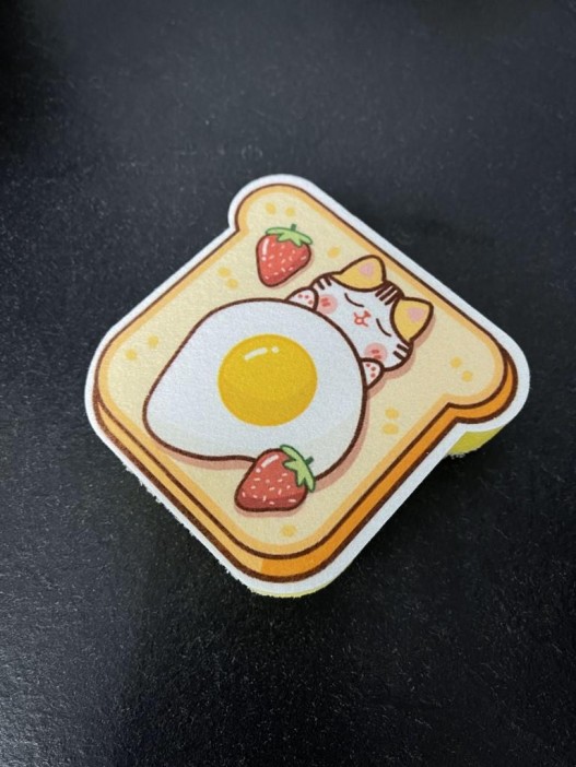 Губка для посуды "Cattoast" 