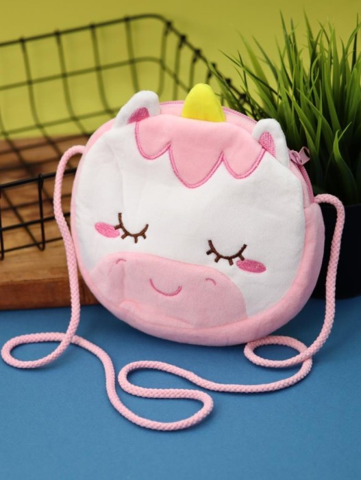 Сумочка плюшевая &quot;Unicorn&quot;, pink (16*14 см) 