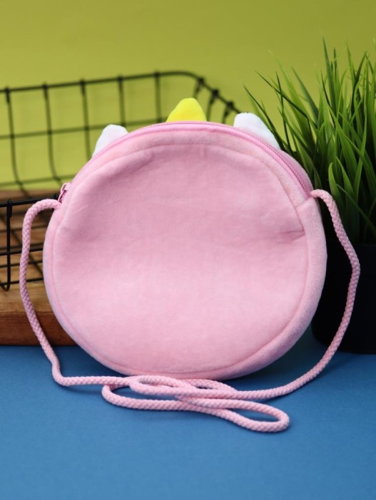 Сумочка плюшевая &quot;Unicorn&quot;, pink (16*14 см) 