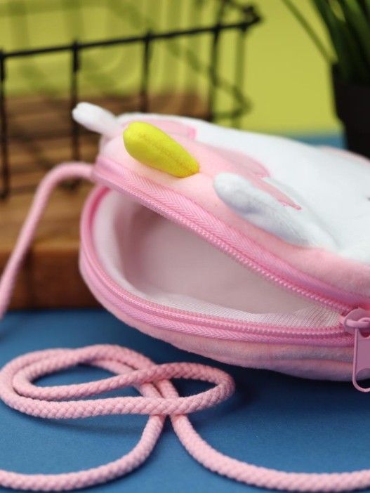 Сумочка плюшевая &quot;Unicorn&quot;, pink (16*14 см) 