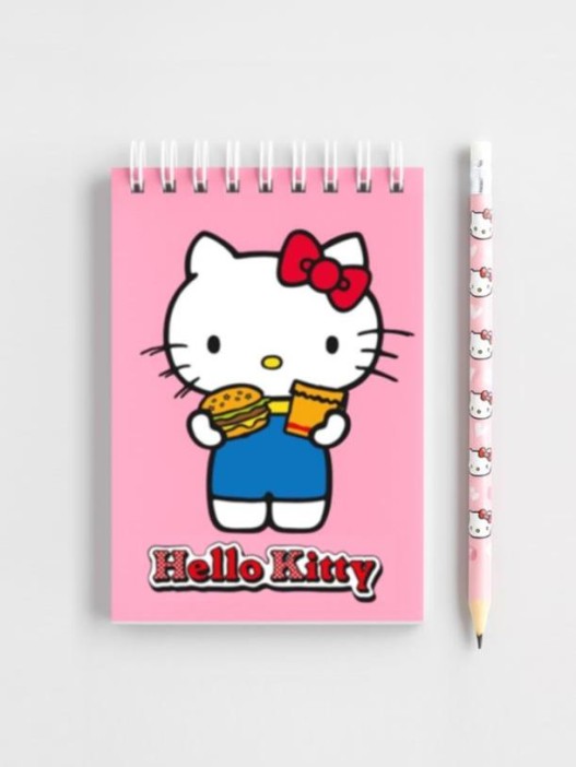 Блокнот А6 &quot;Hello Kitty. Еда&quot;, 60 л, на гребне 