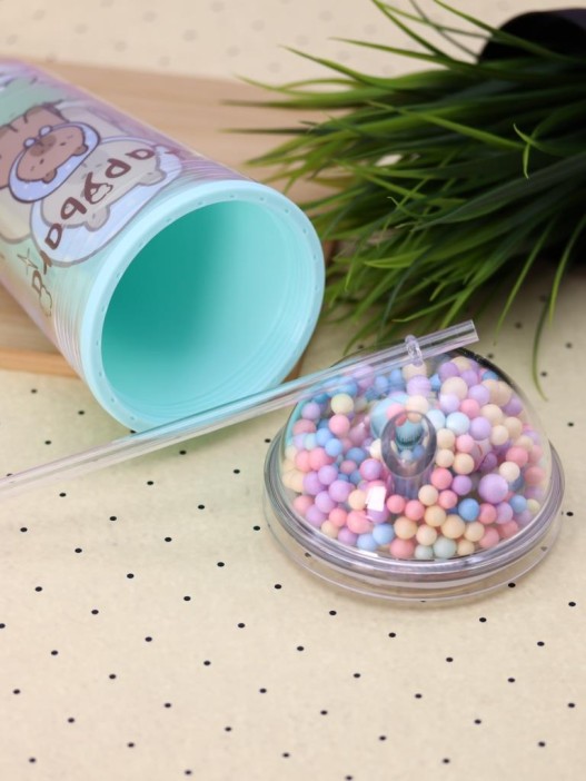 Тамблер iLikeGift &quot;Capybara in hat&quot;, green (450 мл) 