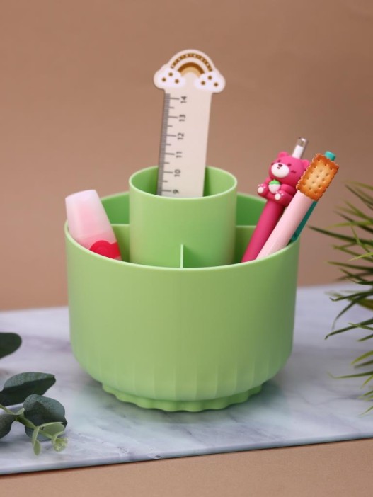 Органайзер для канцелярских принадлежностей &quot;Round&quot;, green + стикеры 