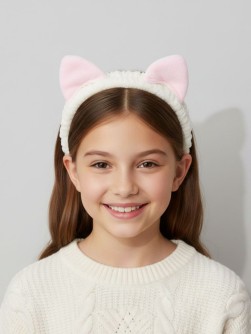 Повязка на голову GIRLY "Кошка", желтая