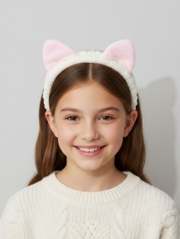Повязка на голову GIRLY "Кошка", желтая