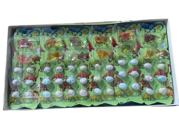 Набор конфет &quot;Динозаврики&quot; с игрушкой (шоубокс - 30 шт.) 
