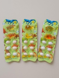 Набор конфет "Динозаврики" с игрушкой (шоубокс - 30 шт.)