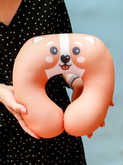 Игрушка- Подушка для шеи Hugme toys «Корги»