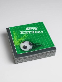 Салфетки бумажные 10 шт. "Football party" (33*33 см)