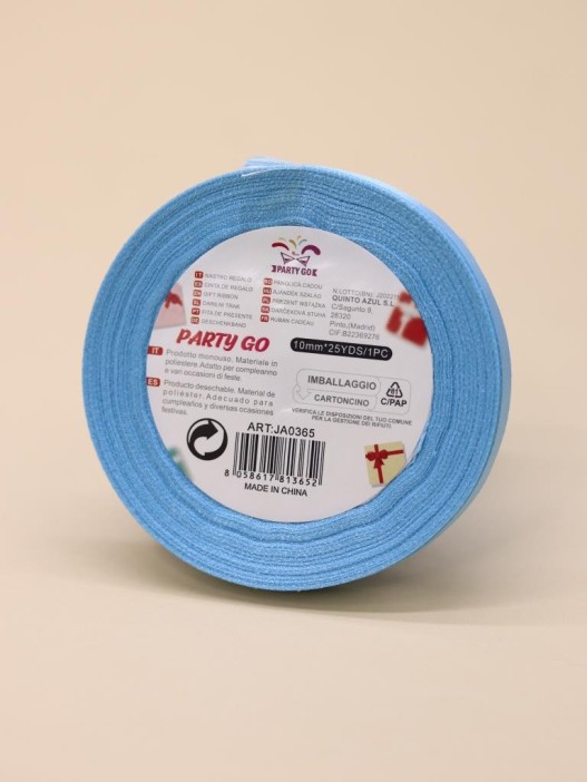 Лента для декора и подарков &quot;Ribbon of Joy&quot;, blue (1 см*1 м) 