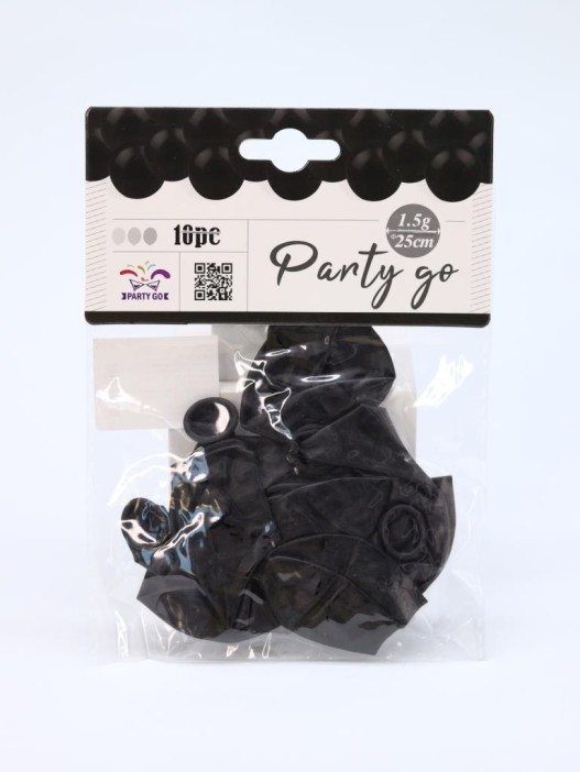 Набор воздушных шаров 10 шт. &quot;Timeless&quot;, black (25 см) 