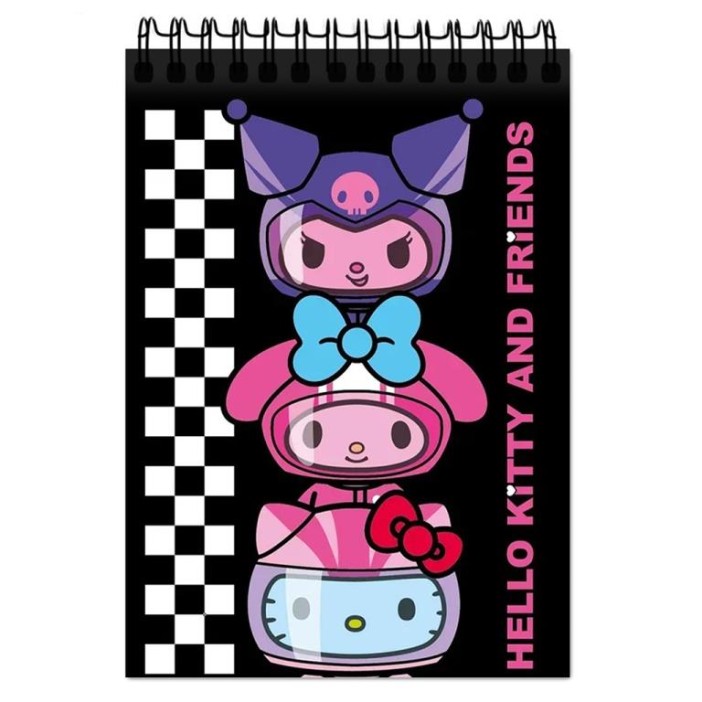 Блокнот А6 &quot;Hello Kitty and friends&quot;, 60 л, на гребне 