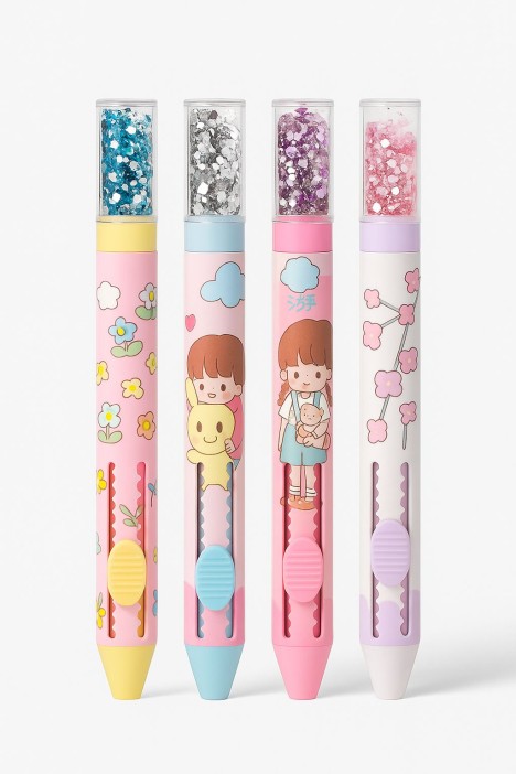 Ластик выдвижной &quot;Cute girl&quot;, mix, шоу-бокс 36 шт. 