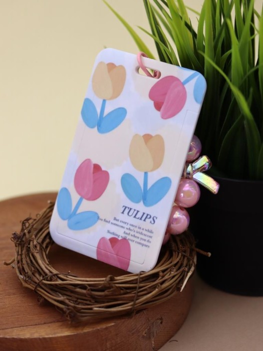Футляр для карт с браслетом &quot;Tulips&quot; 