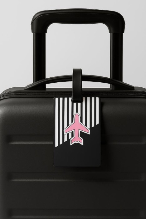 Бирка для багажа "Pink plane" 