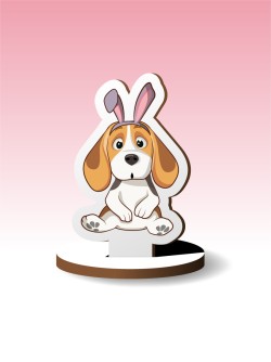 Деревянная фигурка на подставке iLikeGift "Гав-гав"