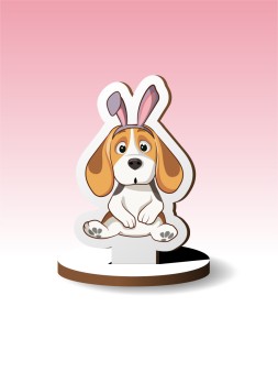 Деревянная фигурка на подставке iLikeGift "Гав-гав"