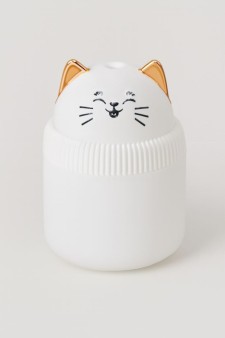 Настольный увлажнитель воздуха - ночник "Cat", white, (портативный, USB)