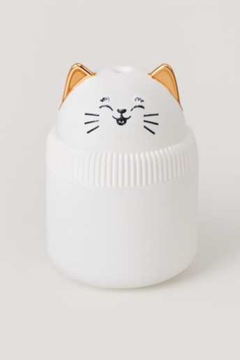 Настольный увлажнитель воздуха - ночник "Cat", white, (портативный, USB)