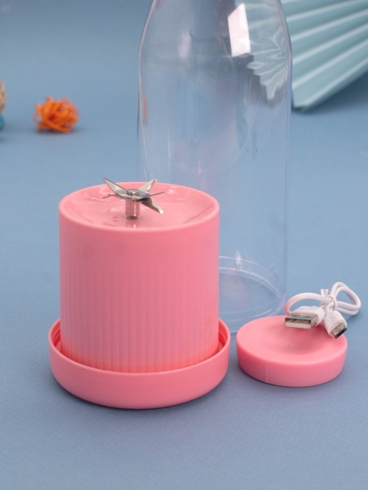 Блендер портативный "Ease", pink, USB, (21,5*7,5 см)