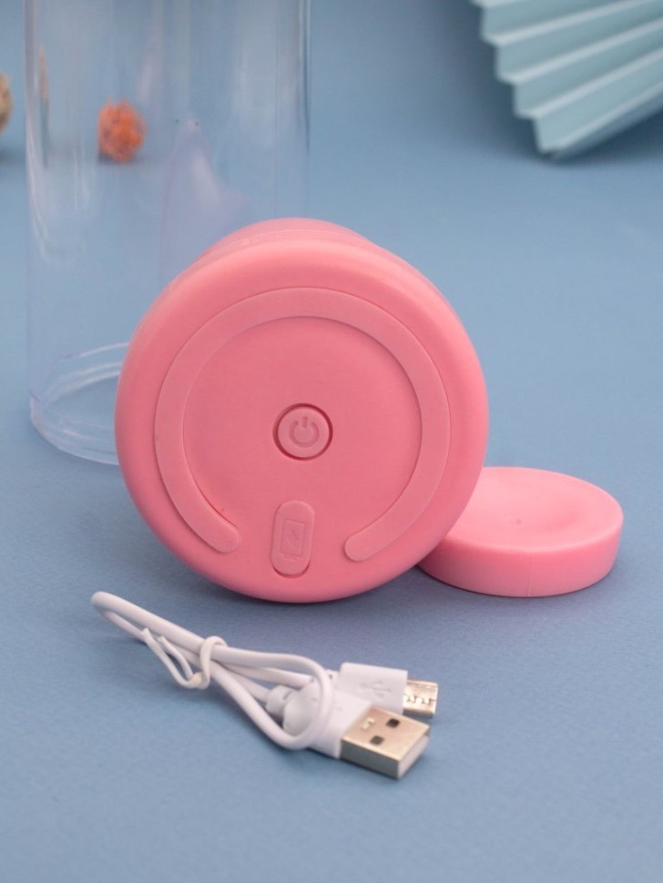 Блендер портативный "Ease", pink, USB, (21,5*7,5 см)