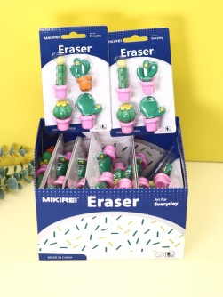 Ластики "Cactus", шоу-бокс 12 шт.