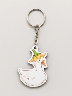 Брелок ECO из дерева «Beautiful goose»