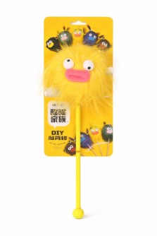 Мягкая игрушка-массажный молоток "Monster", yellow (10*35см)