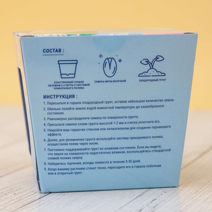 Набор для выращивания &quot;Тысяча листьев&quot;, &quot;Мята яблочная&quot; 