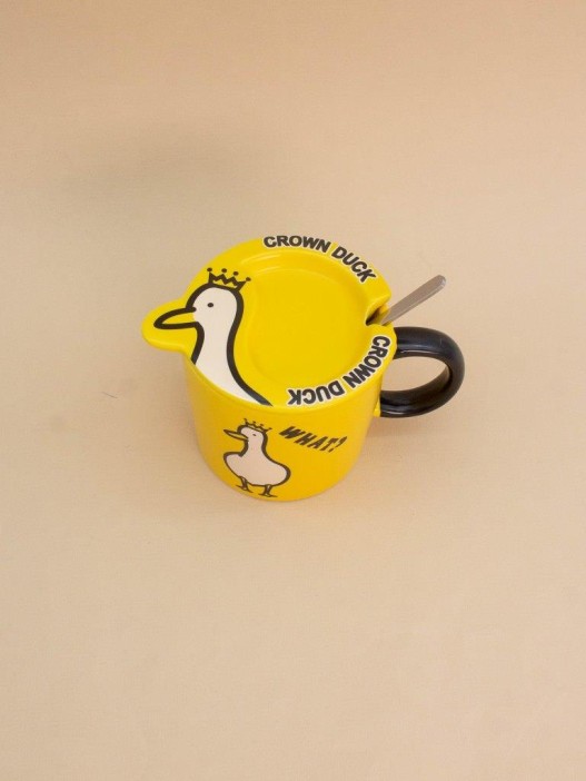 Кружка «WHAT?», yellow (450 ml) 
