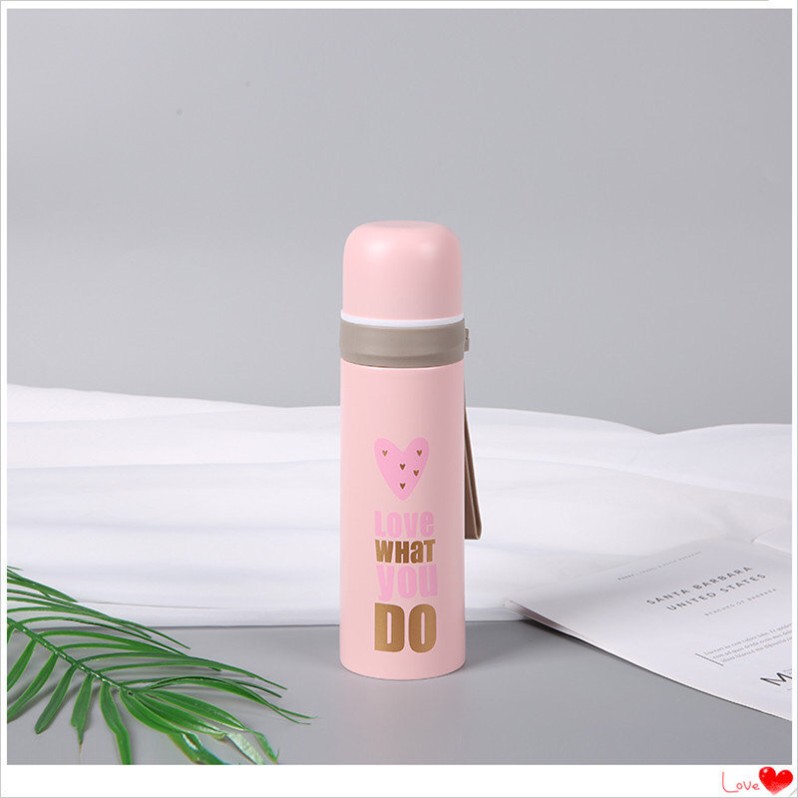 Термос &quot;Love what you do&quot;, pink (500ml) 